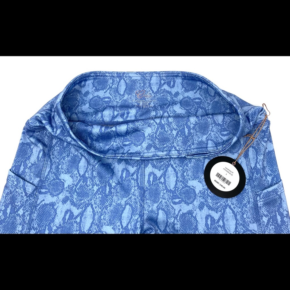 Cali Active Leggings Python Blue Print with Side … - image 7